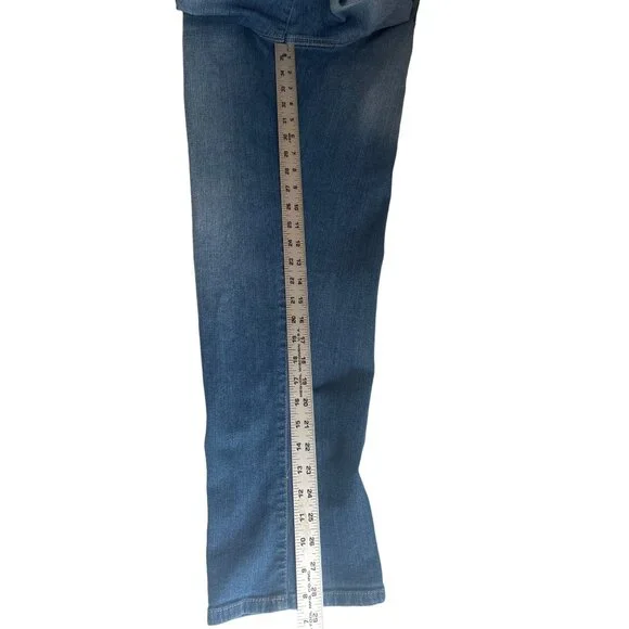 Style & Co Blue Lightly Distressed Denim Capris, Size 14 - Picture 7 of 7